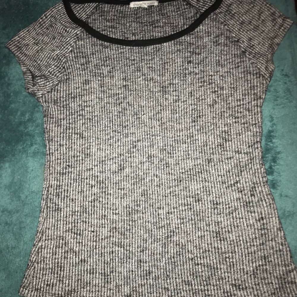 Grey and Black fitted shirt